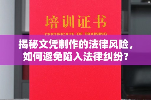 黄南揭秘文凭制作的法律风险，如何避免陷入法律纠纷？
