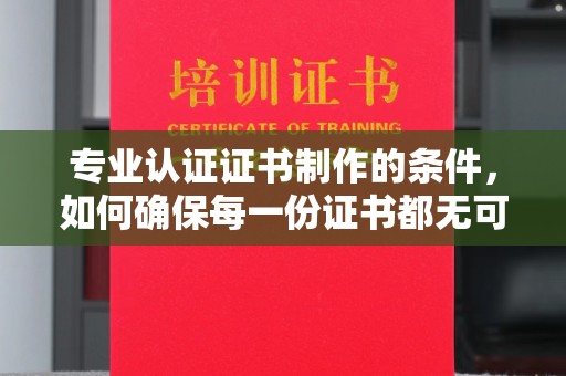 黄南专业认证证书制作的条件，如何确保每一份证书都无可挑剔？