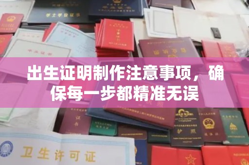 黄南出生证明制作注意事项，确保每一步都精准无误