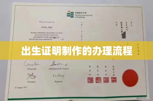 黄南出生证明制作的办理流程